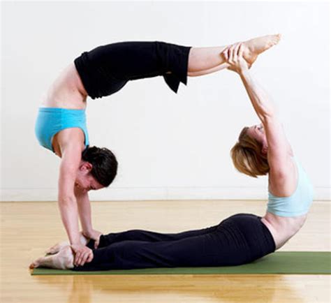 Two Stepsisters Enjoying Yoga Together